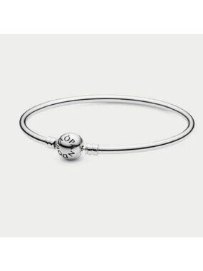Pandora Sterling Silver Bangle Bracelet SMALL 6.7"